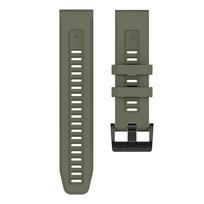 QuickFit 20mm 22mm 26mm dirželis, skirtas Garmin Fenix 8 Enduro 3 2 Fenix X, silikoninis dirželis, skirtas Garmin Fenix 7X 6X 5X/Epix Pro apyrankė Fenix 7X 6X 5X armijos žalia spalva
