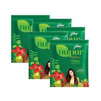Godrej Nupur India Natural Henna Mehndi 400g x 5 Packs 5 pcs green