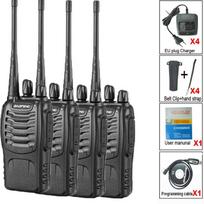 4PCS Baofeng BF-888S V2 Walkie Talkie Dual Band Portable Long Range UHF 400-470MHz VOX Ham Two Way Radio For Hunting Hotel Walk