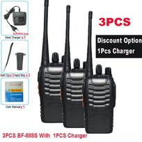 3PCS Walkie Talkie Baofeng BF888S 5W BF-888S 5KM UHF Transceiver Portable Two Way Radio BF 888S Intercom Walkie-talkie US