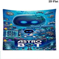 ASTRO BOT Individualus pavadinimas Sieninė gobelenas Estetiškas sieninis kabinamas Spausdintas audinio pledas Dekoratyviniai gobelenai miegamajam svetainei namų dekoravimui 100cm x 150cm blue