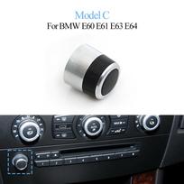 Car Dashboard Audio Radio CD Player Volume Rotary Switch Button Knob For BMW 5 6 7 Series E60 E61 E63 E64 E65 E66 65836953773 gray