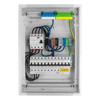 Įleidžiamas modulinis skirstomasis skydas 2X12 Saugus laidais paruoštas