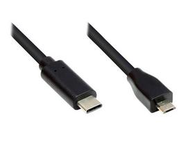 Good Connections 3m USB 2.0 USB-C to USB 2.0 Micro-B cable, black