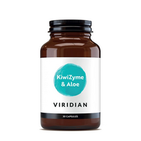 VIRIDIAN KIWIZYME, kivi vaisių fermentai ir alavijai, 30 kapsulių