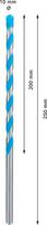 Universalus kietlydinio grąžtas BOSCH Multi Construction, 10,0x250,0 mm, 1 vnt.