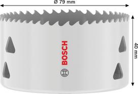 Bimetalinė gręžimo karūna BOSCH, 79 mm