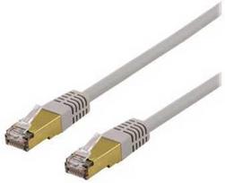 DELTACO S/FTP Cat6a tinklo kabelis, delta sertifikatas, LSZH, 7 m, pilkas