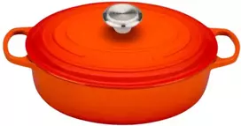 Le Creuset Ketaus puodas ovalus Ø27cm / 3,4L oranžinis