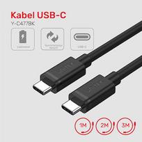 Unitek przewód USB Typ-C do USB Typ-C 3m Y-C477BK01-3M
