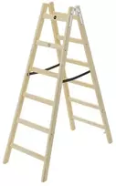 Hailo Dvipusės kopėčios H40 StandardLine | medinės | 2x6 pakopų