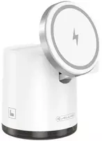Jellico Charger Bezvadu lādētājs Jellico W22 4in1 Wireless charger Magsafe 15W iPhone + 3W Apple Watch + Airpods + Lamp Baltas 6974929205959
