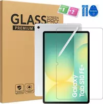 Strado-Tech Grūdintas stiklas, skirtas Samsung Galaxy Tab S10 FE Plus S10 FE+ 13.1 - ekrano apsauga 9H, visiška danga, oleofobinis (ochronne na tablet 9H 2,5D wycięcia glass)