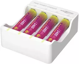 Ansmann Įkrovimo rinkinys su 4 AAA Li-Ion akumuliatoriais „Pure Power“ 1001-0182