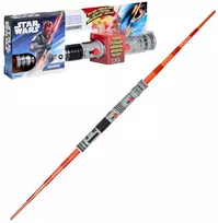 Žaislinis dviašmenis šviesos kardas „Hasbro Star Wars Darth Maul“, su šviesos ir garso efektais