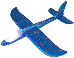 Putplasčio Lėktuvas - Sklandytuvas, mėtomas žaislas, 37cm, Spalva: Orandžinė