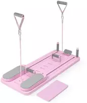 Pilates treniruoklis / reformeris GYMSTICK Pilates V Reformer Board (juodas, violetinis, rožinis) (Spalva: Rožinė)