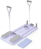 Pilates treniruoklis / reformeris GYMSTICK Pilates V Reformer Board (juodas, violetinis, rožinis) (Spalva: Violetinė)