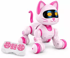 Guangdong Amwell Toys Interaktyvi katytė robotas su nuotolinio valdymo pulteliu, rožinė
