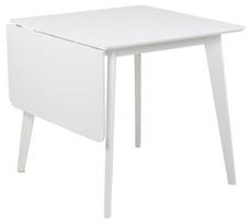 Išskleidžiamas valgomojo stalas, baltas, 80/120 × 80 × 76 cm