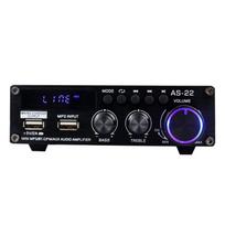 Garso stiprintuvas BliTZWOlF AS-22, 45W, Bluetooth 5.0, USB + nuotolinio valdymo pultas (juodas)