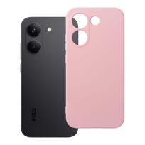 Pudros rožinės spalvos silikoninis dėklas Poco X8 Pro 5G