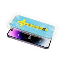 Juodas 5D pilno klijavimo grūdintas stiklas su aplikatoriumi, skirtas iPhone 17 Pro / 18 Pro