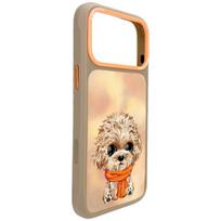 Rudas NIMMY DIDŽIAAKIS TEDDY PUDELIS dėklas IPHONE 18 Pro Max/17 Pro Max