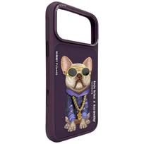 Violetinis NIMMY ŠAUNUS ŠUO SU AKINIAIS dėklas IPHONE 18 Pro Max/17 Pro Max