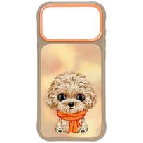 Rudas NIMMY DIDŽIAAKIS TEDDY PUDELIS dėklas IPHONE 18 Pro/17 Pro