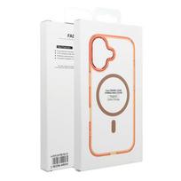 Hermès oranžinis Frame Clear Hybrid Mag Cover dėklas Xiaomi Redmi 17 4G / 5G, suderinamas su MagSafe