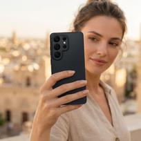 Juodas Easy Dual dėklas Motorola G57 / G57 Power