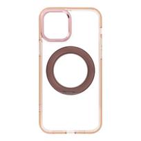 Auksinis Frame Circle Stand dėklas iPhone 12, suderinamas su MagSafe