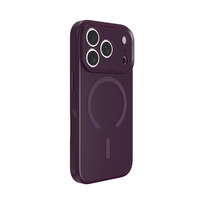 Tamsiai vyšninės spalvos X-ONE Dropguard 3S Shock Dominator dėklas iPhone 18 Pro / 17 Pro, suderinamas su MagSafe