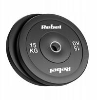 Diskinis svoris Rebel Active RBA-2144-15, 2 x 15 kg, juoda sp.