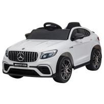 Vaikiškas elektromobilis Mercedes-Benz AMG GLC63S COUPE, 12 V, su nuotolinio valdymo pultu, baltas