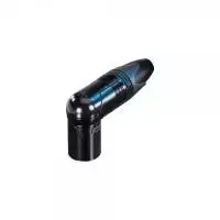 NEUTRIK XLR jungties kištukas, kampinis, 7 kontaktų, juodas NC7MRX-B 1 vnt.