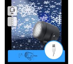 Aigostar - LED kalėdinis snaigių projektorius LED/5W/230V šaltai balta