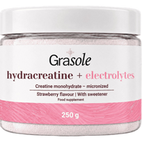 GraSole Hydracreatine + Electrolytes (braškių skonio)