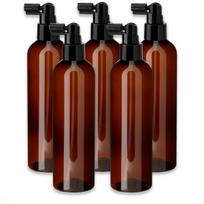 Rudas 250 ml PET butelis su juodu purkštuvu, 5 vnt. rinkinys