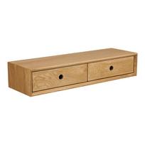 Šviesios natūralios spalvos iš ąžuolo masyvo sieninė lentyna 80 cm Luzern – House Nordic