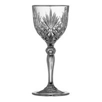 Iš krištolinio stiklo stiklinės 4 vnt. vynui 140 ml Melodia – Lyngby Glas