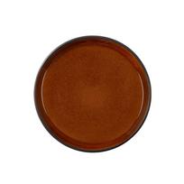 Juodos spalvos/gintarinės spalvos desertinė iš akmens masės lėkštė ø 17 cm Gastro Black/Amber – Bitz