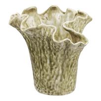 Pilkai smėlinės spalvos iš keramikos vaza (aukštis 23,5 cm) – House Nordic