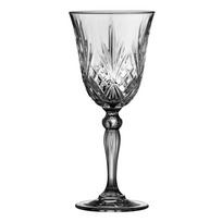 Iš krištolinio stiklo stiklinės 4 vnt. vynui 270 ml Melodia – Lyngby Glas