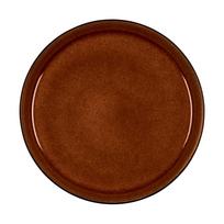 Juodos spalvos/gintarinės spalvos desertinė iš akmens masės lėkštė ø 21 cm Gastro Black/Amber – Bitz
