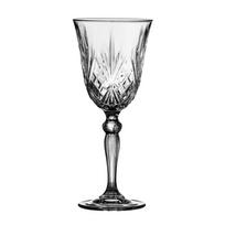Iš krištolinio stiklo stiklinės 4 vnt. vynui 210 ml Melodia – Lyngby Glas