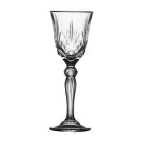 Iš krištolinio stiklo stiklinės 4 vnt. likeriui 50 ml Melodia – Lyngby Glas