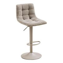 Šviesiai pilkos spalvos iš audinio baro taburėtės reguliuojamo aukščio/su pasukimo funkcija 2 vnt. (sėdynės aukštis 63 cm) Middelfart – House Nordic