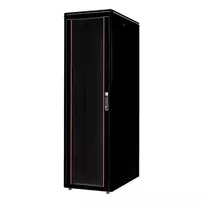19 colių tinklo spinta ROLINE Pro 47U 600x1000 mm laisvai pastatomas stovas, stiklinės durys, juoda, IP20, 600 kg